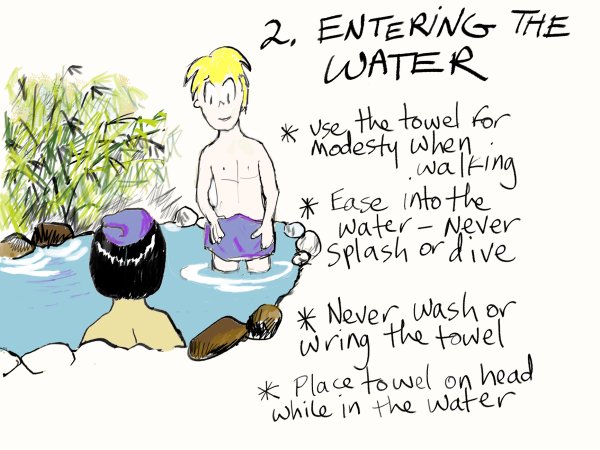 How to Enter a Japanese Onsen bath