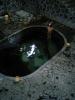 The White Monkey Bath (白猿の湯), 1.4 meters deep, the star attraction at Fujisan Ryokan (Namari Onsen).