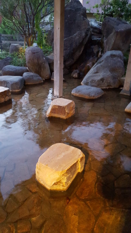 Shimoda Onsen's iconic foot bath.